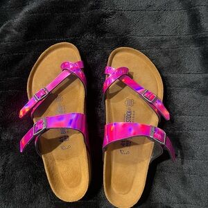 Birkenstock Pink Multistrap Sandals